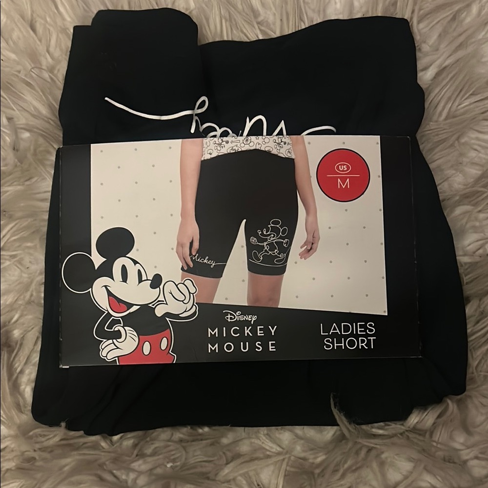 NWT Disney Black Biker shorts size medium